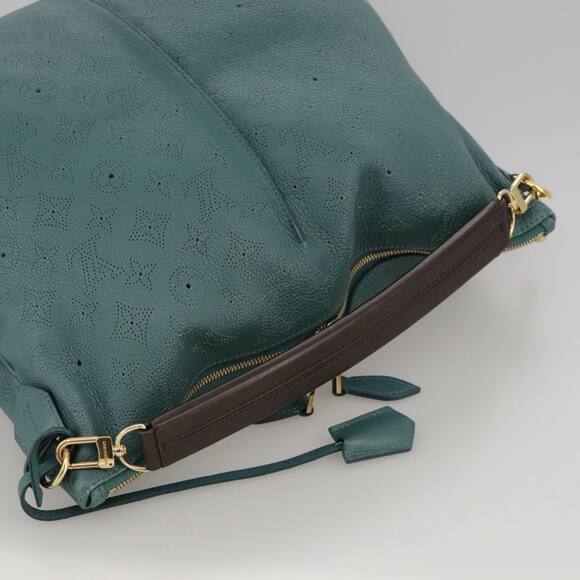 LOUIS VUITTON Mahina Selene MM Shoulder Bag Leather Blue Lagon M93986 - Picture 6 of 16